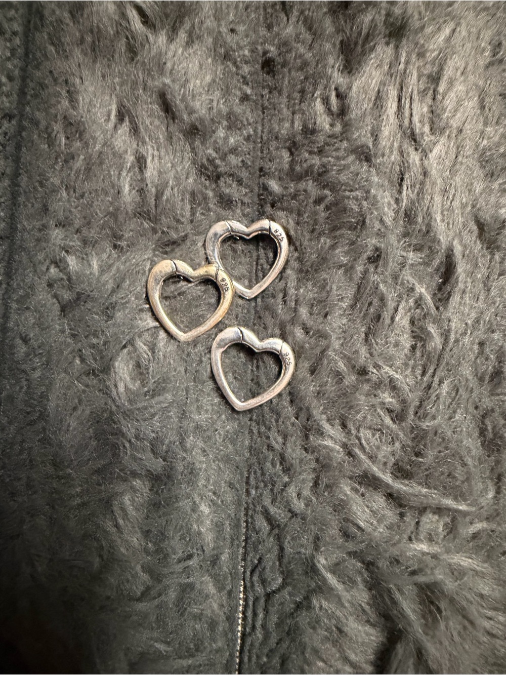 Sterling Silver 925 Love Heart Sterling Silver Lobster Clasp - Picture 4 of 16